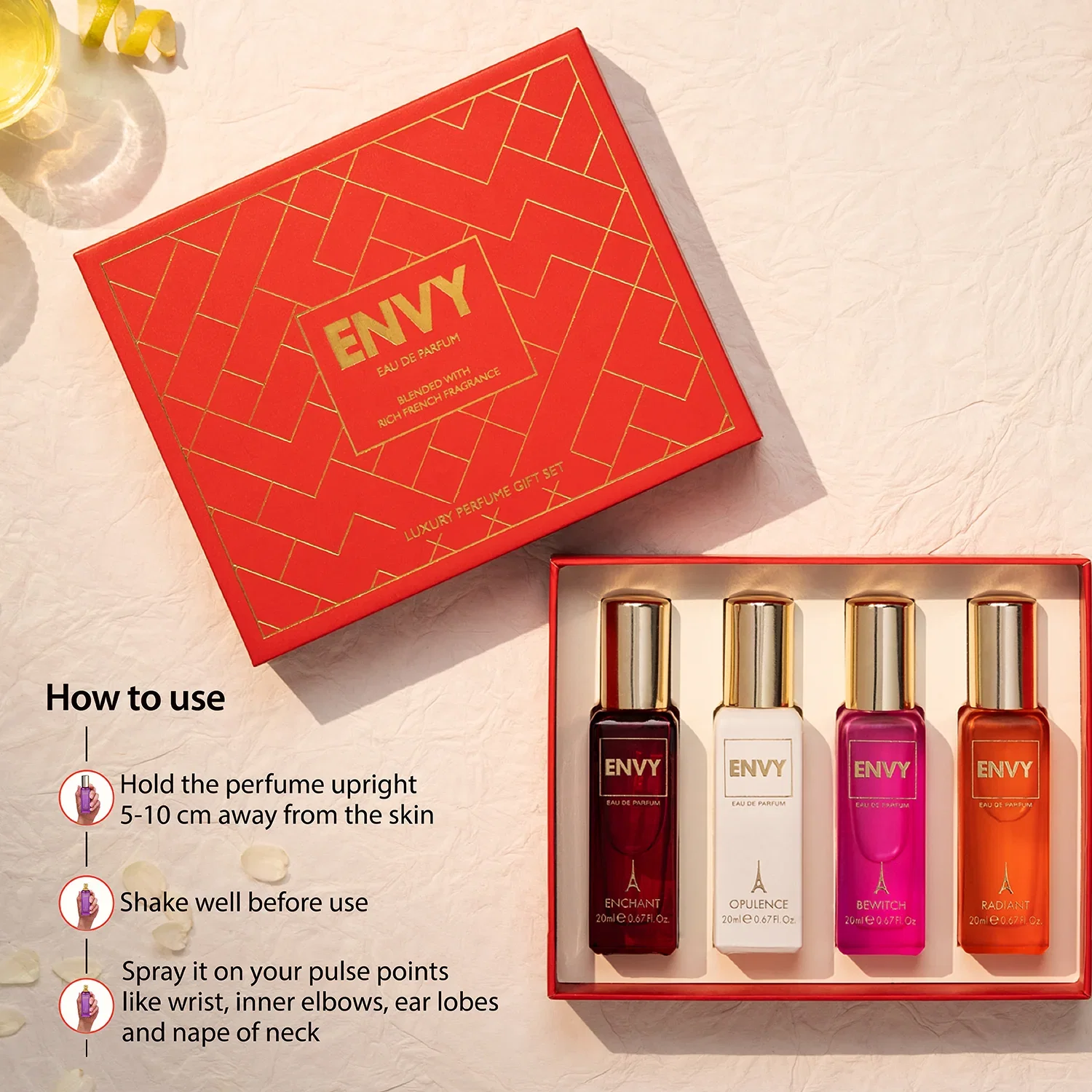 ENVY Luxury Perfume 4Pcs Set for Women 3