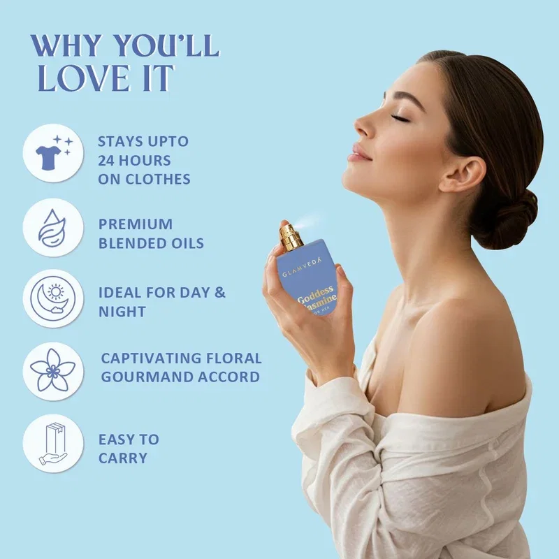 GODDESS JASMINE – LUXE PURE PERFUME FOR HER (100ML) 4